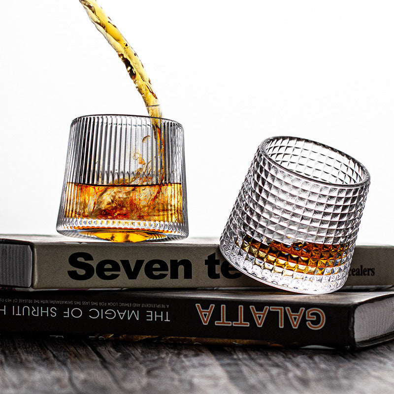 Rotating Crystal Glass