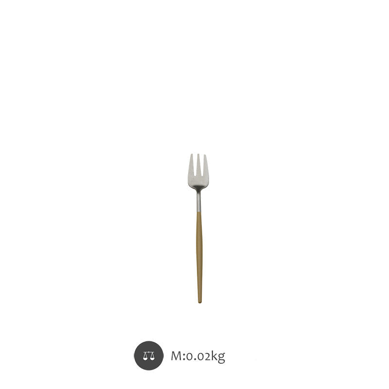Electroplating Western Tableware Stainless Steel Cutlery Set