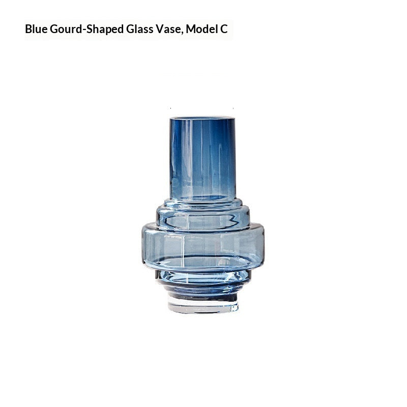 Blue Glass Vase For Home Decor