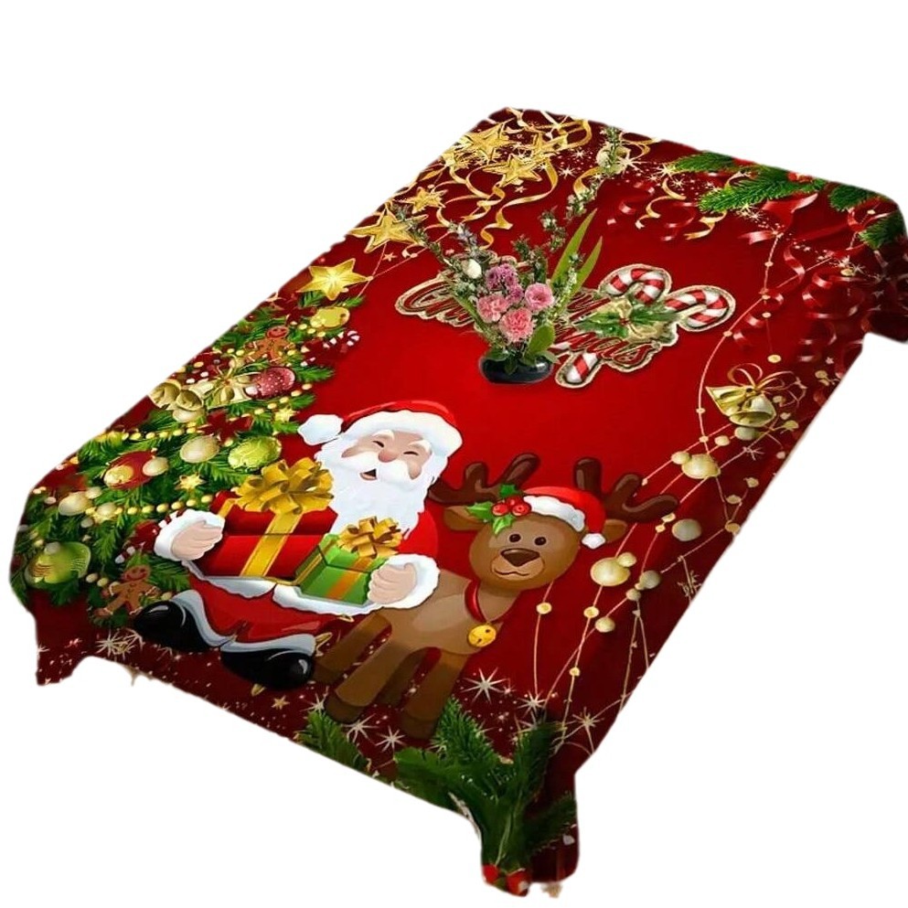 Waterproof Polyester Dining Table Cover Cloth