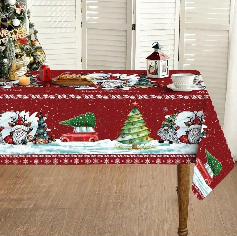 Waterproof Polyester Dining Table Cover Cloth