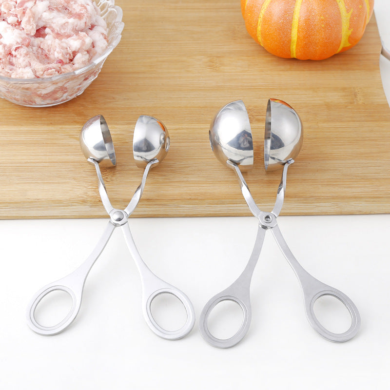 Stainless Steel Meatball Maker Tongs Kitchen Tool