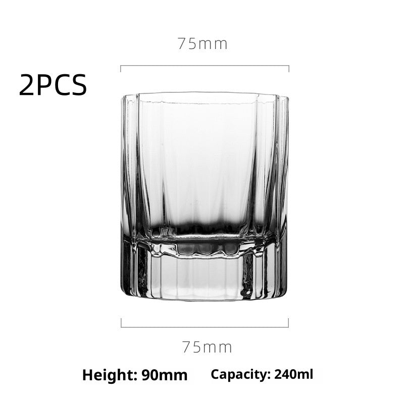 Light Luxury Crystal Glass, Thick Bottom