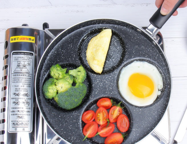 Nonstick Egg and Pancake Pan 4 Cup Gas Stove Cookware