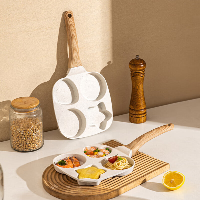 Medical Stone 4 Hole Heart Shaped Egg Frying Pan