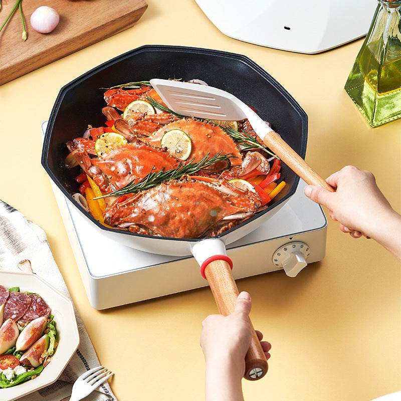 Maifan Stone Non Stick Wok Pan for Household Cooking