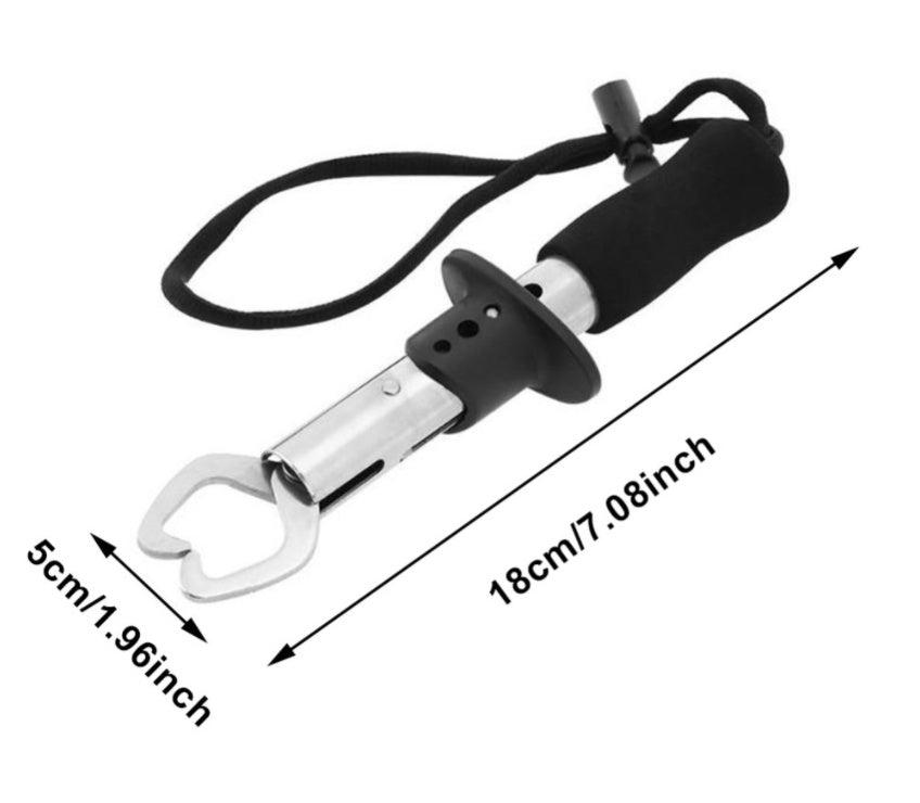Stainless Steel Fish Tongs Double Buckle Fishing Pliers