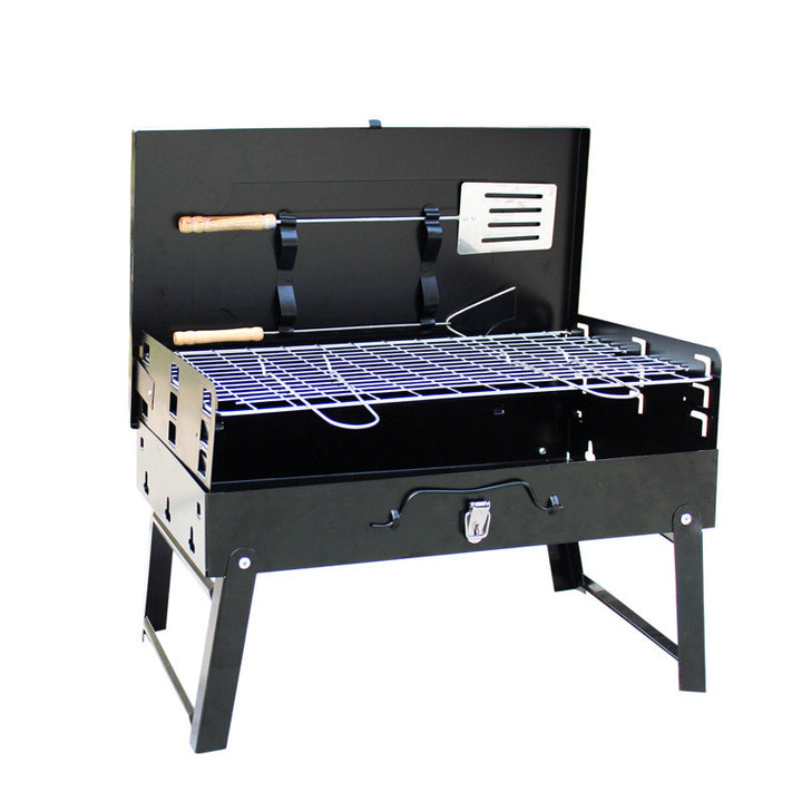 Portable Folding Charcoal Grill for Outdoor Barbecue