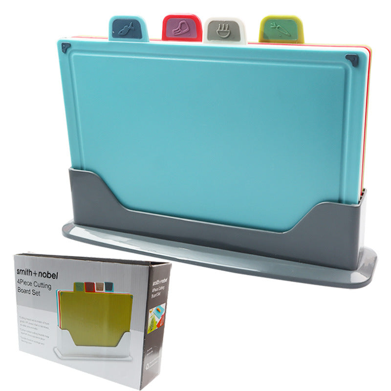 Four Piece PP Plastic Cutting Board Set