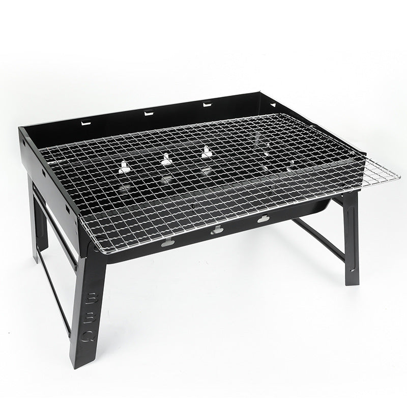 Stainless Steel Folding Charcoal Grill for Skewers