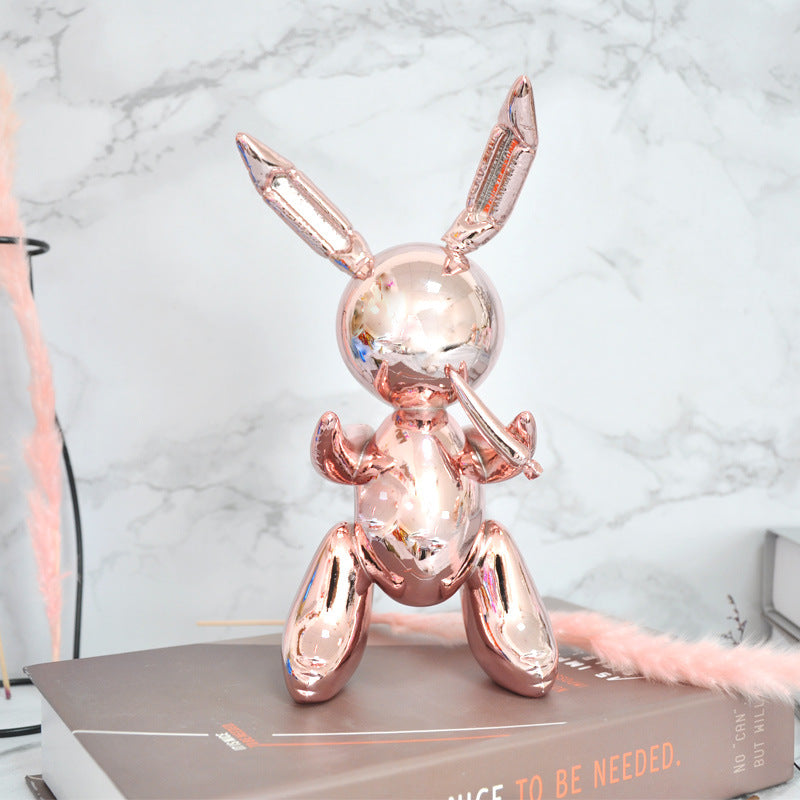 Balloon Rabbit Home Decor Figurine