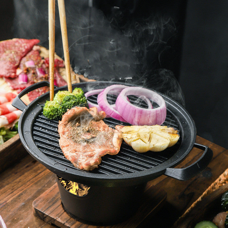 Non-Stick Small Indoor Barbecue Grill for Home Use