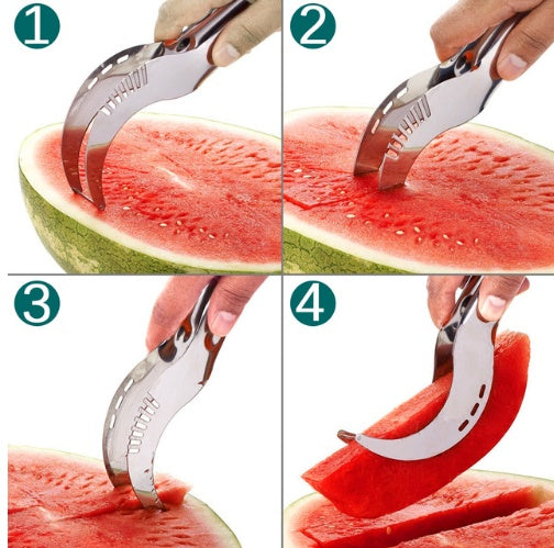 Stainless Steel Fruit Cutter For Watermelon, Melon, And Papaya