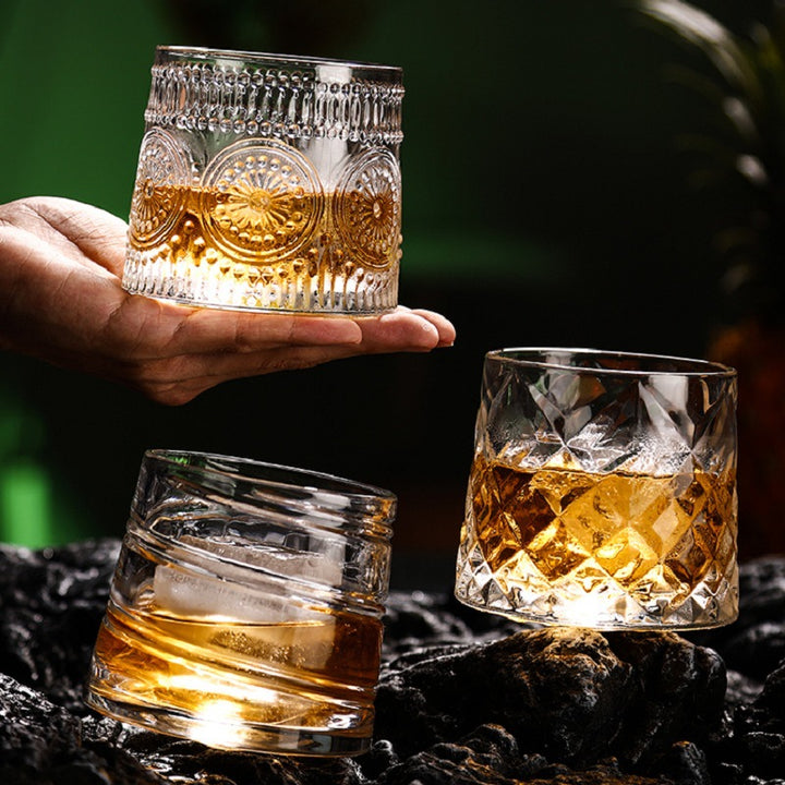 Rotating Crystal Glass