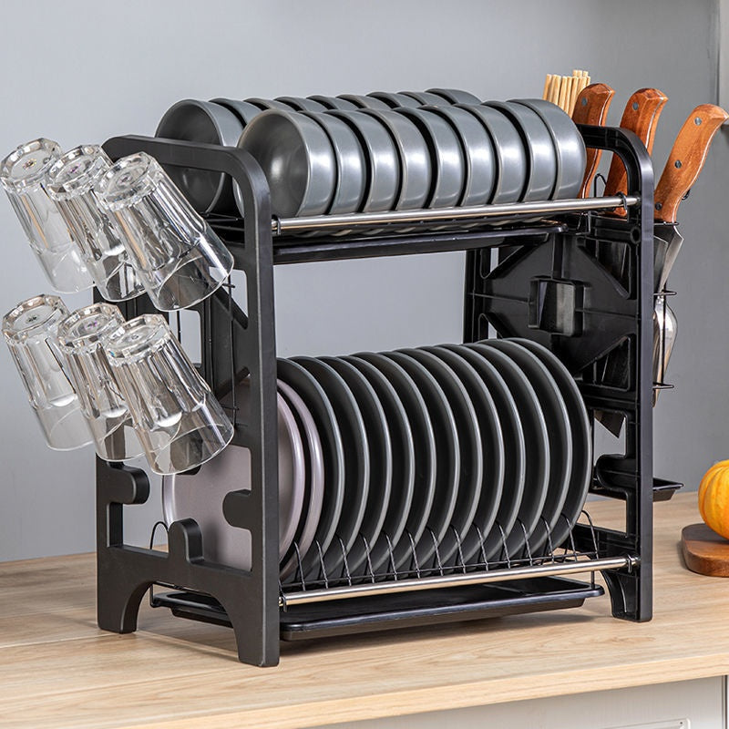 Multifunctional Kitchen Storage Box for Bowls Plates and Utensils