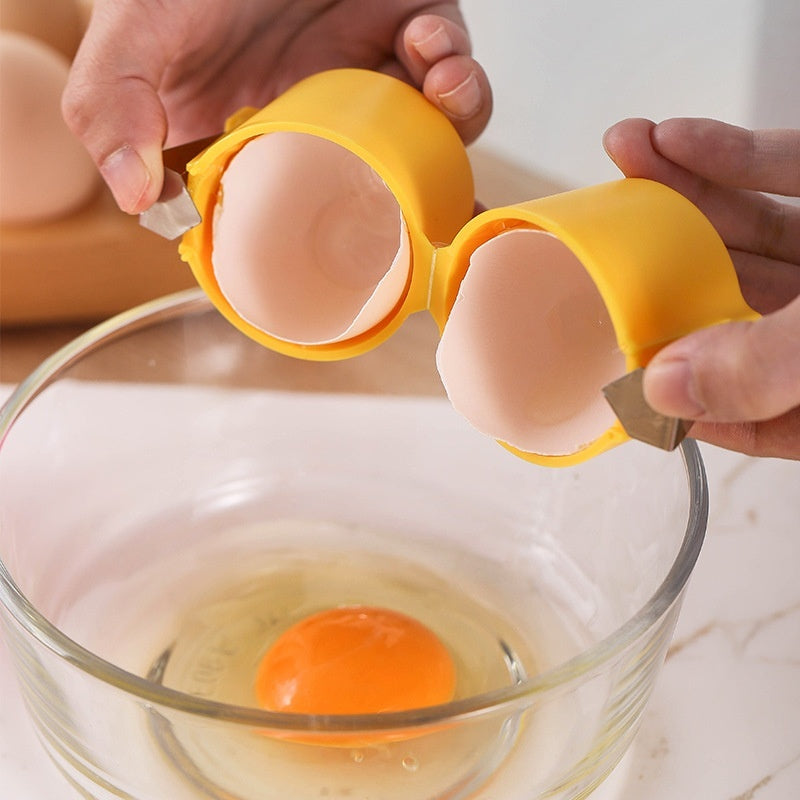 Stainless Steel Egg Shell Opener And Egg Beater Kitchen Tool