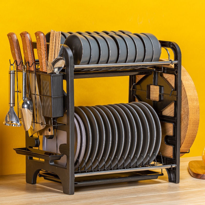 Multifunctional Kitchen Storage Box for Bowls Plates and Utensils