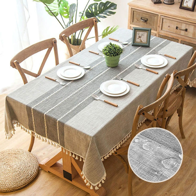 Anti Splash Non Slip Wear Resistant Rectangular Table Cloth
