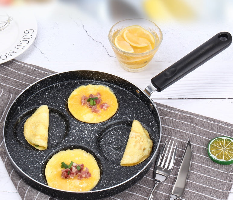 Nonstick Egg and Pancake Pan 4 Cup Gas Stove Cookware