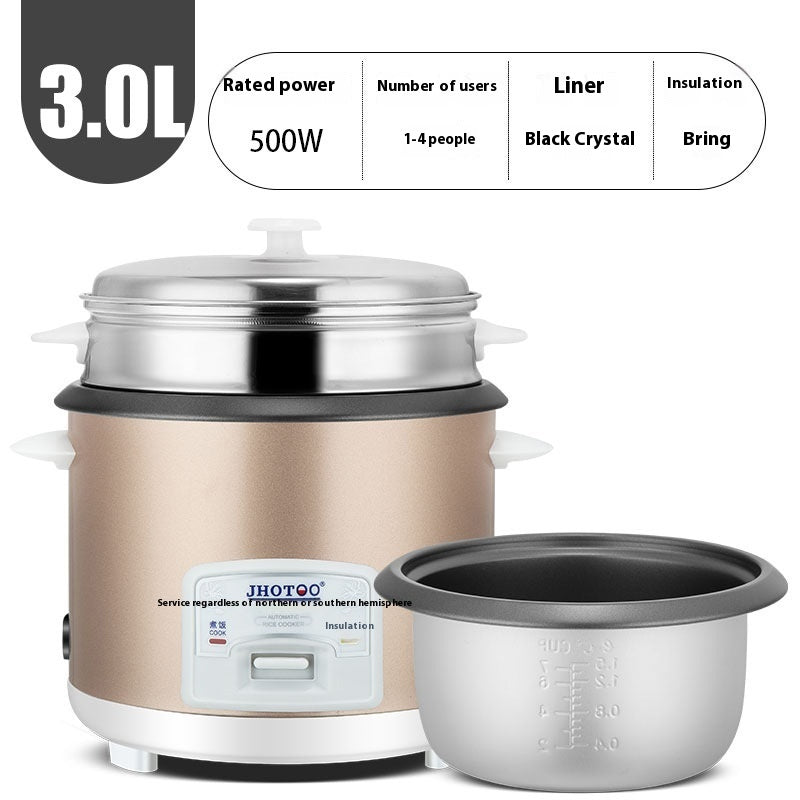 Small Electric Rice Cooker 3L Household Use