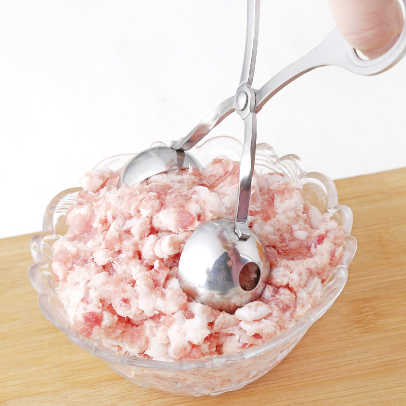 Stainless Steel Meatball Maker Tongs Kitchen Tool