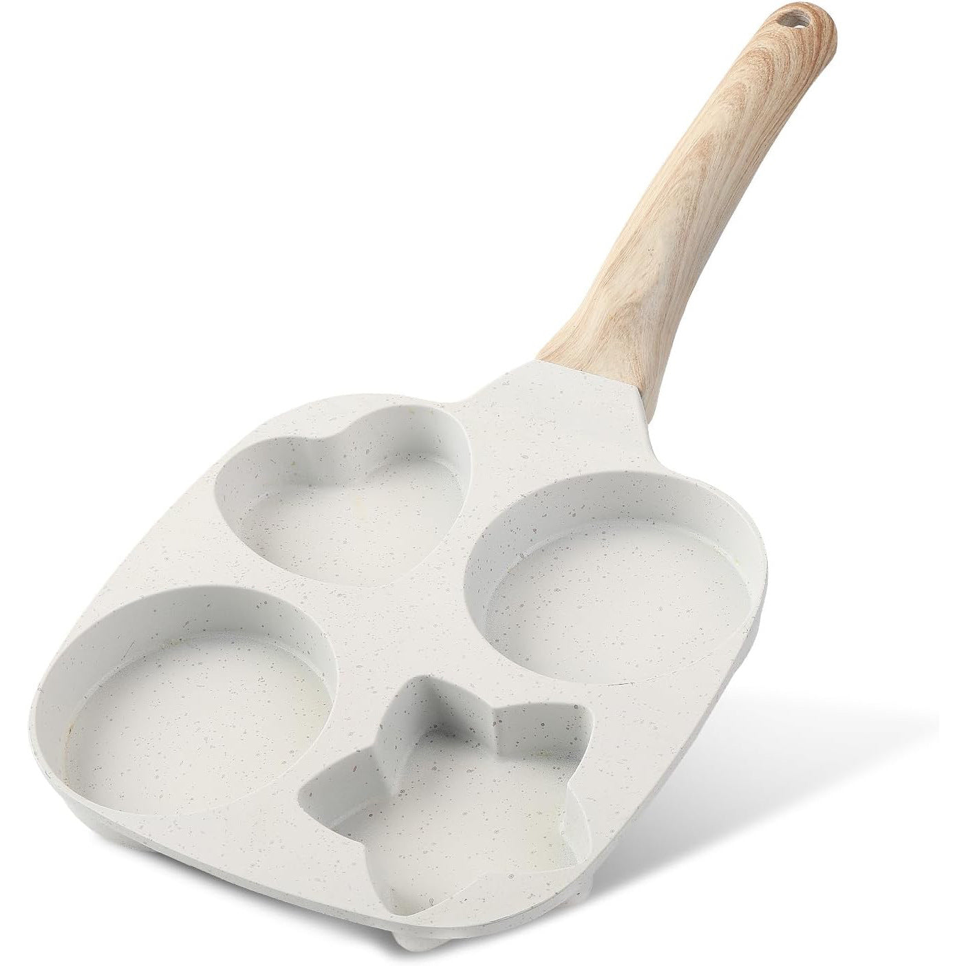Medical Stone 4 Hole Heart Shaped Egg Frying Pan