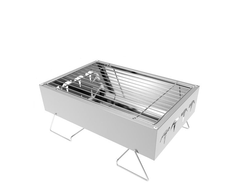 Mini Household Charcoal Barbecue Grill Outdoor Folding Portable