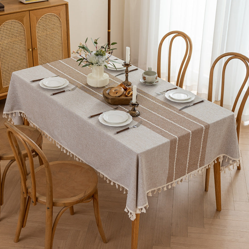 Anti Splash Non Slip Wear Resistant Rectangular Table Cloth