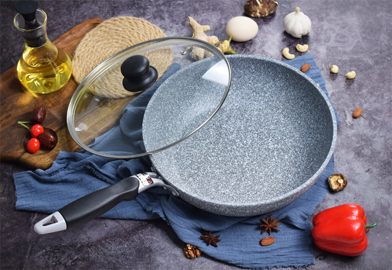 Japanese Maifan Stone Non Stick Wok Pan Large