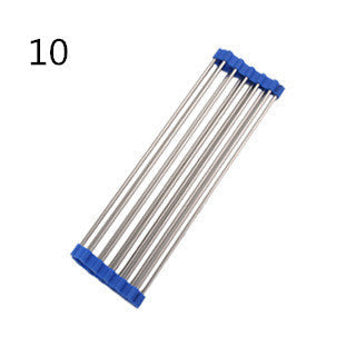 Folding Kitchen Drain Sink Rack Stainless Steel