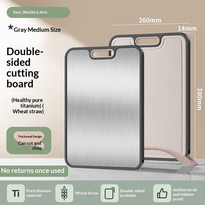Pure Titanium Wheat Fiber Cutting Board