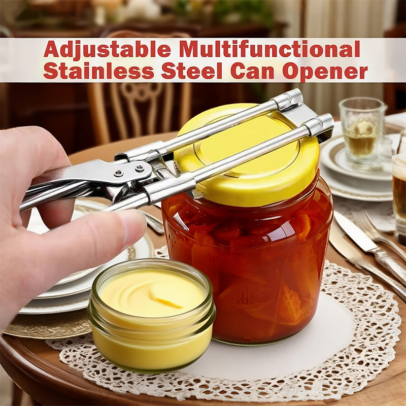 Multifunctional Adjustable Jar And Bottle Opener Tool For Seniors