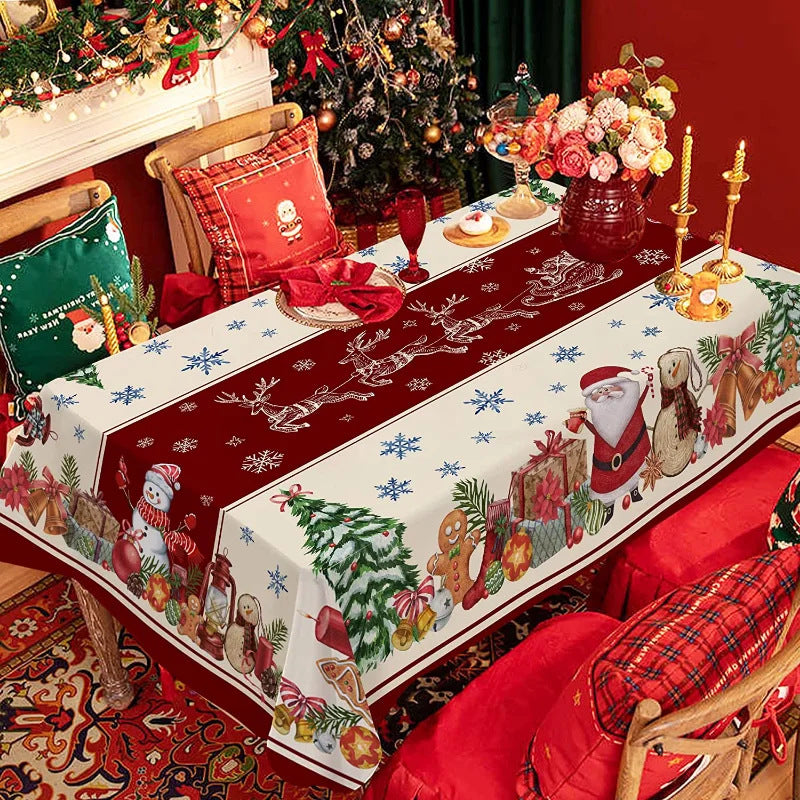 Waterproof Polyester Dining Table Cover Cloth