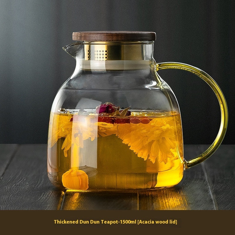 High Temperature Resistant Electric Ceramic Glass Steam Teapot