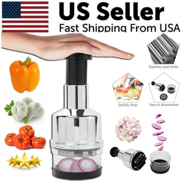 Vegetable Fruit Salad Onion Garlic Hand Chopper Cutter Dicer