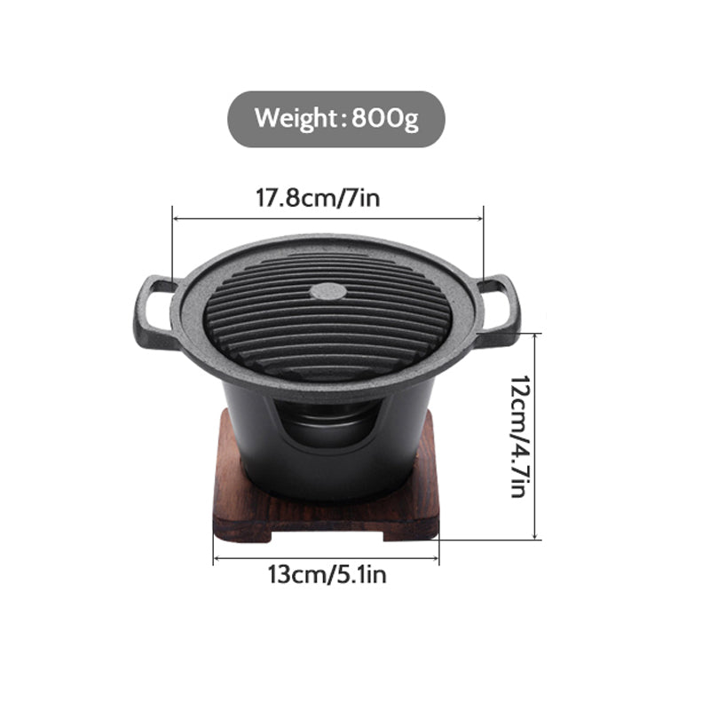 Mini Smokeless Alcohol BBQ Grill for Outdoor and Home Use