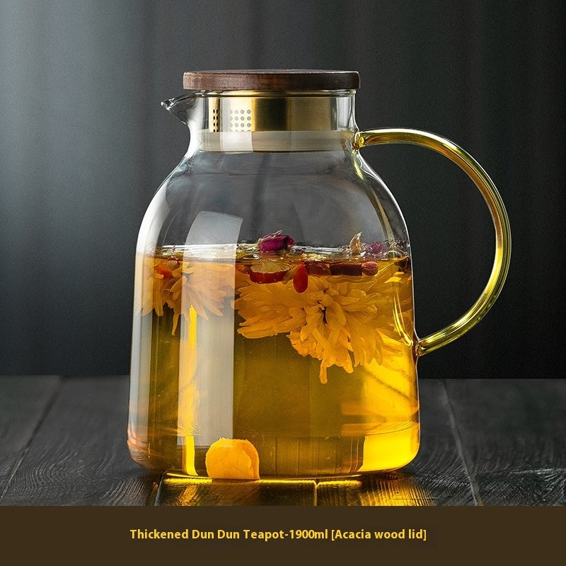 High Temperature Resistant Electric Ceramic Glass Steam Teapot