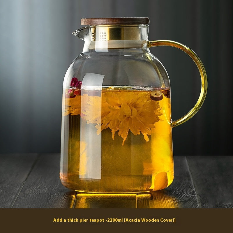 High Temperature Resistant Electric Ceramic Glass Steam Teapot