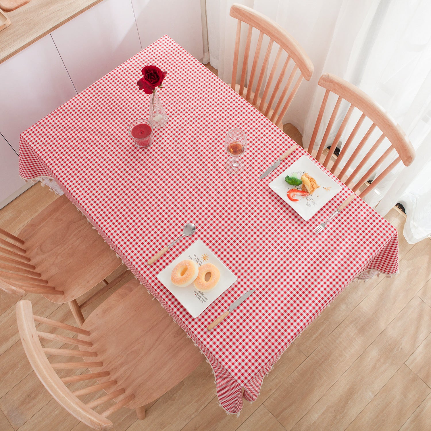 Cotton Linen Small Round And Square Table Cloth