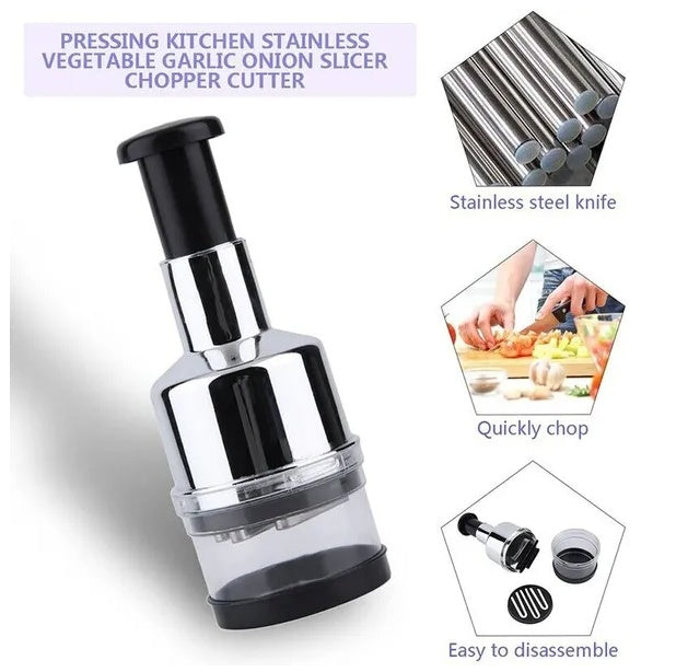 Vegetable Fruit Salad Onion Garlic Hand Chopper Cutter Dicer