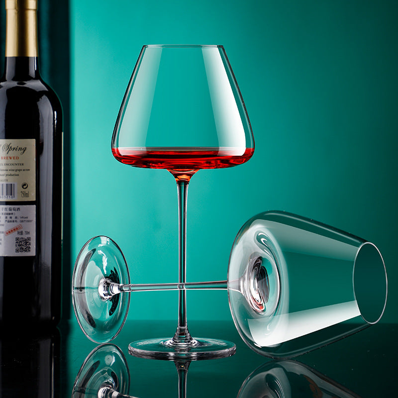 Red Goblet Crystal Glass