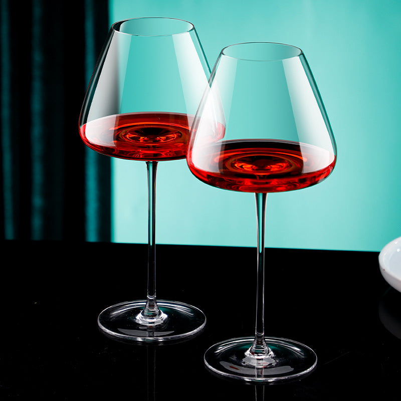 Red Goblet Crystal Glass