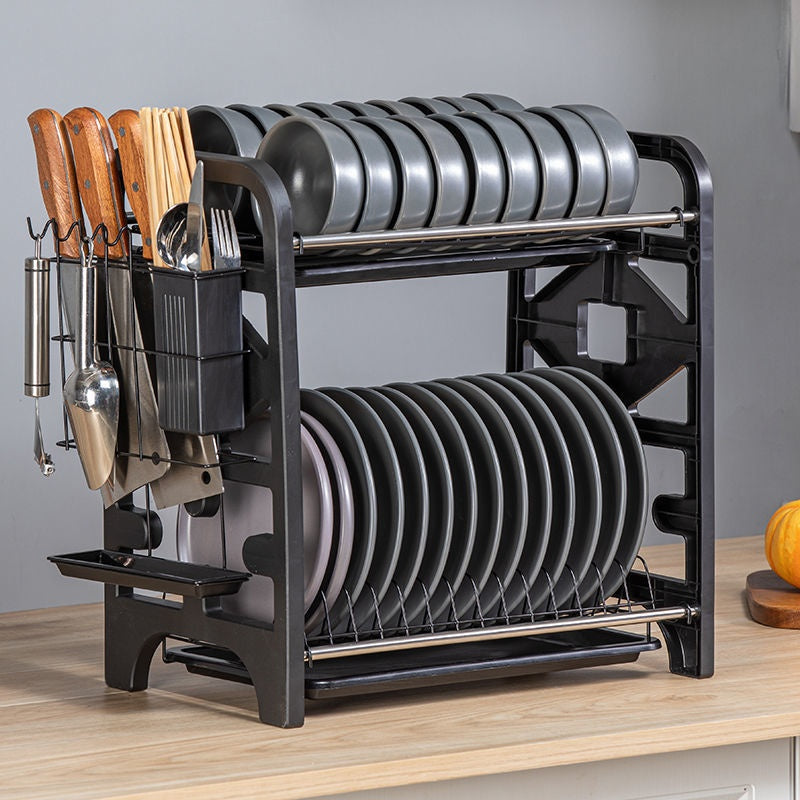 Multifunctional Kitchen Storage Box for Bowls Plates and Utensils