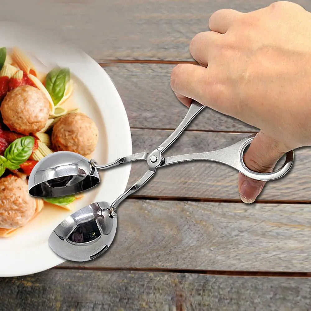 Stainless Steel Meatball Maker Tongs Kitchen Tool