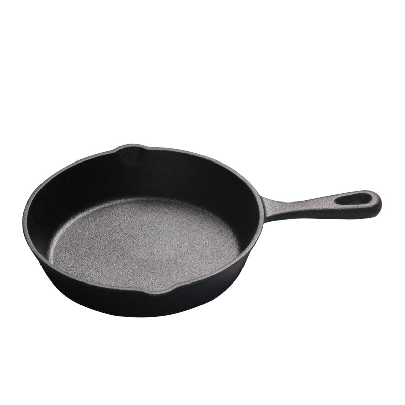 All in One Small Flat Bottom Frying Pan Cast Iron