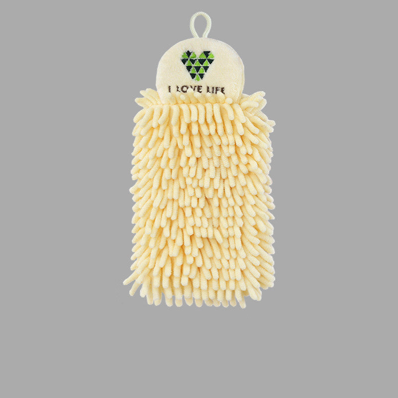 Hanging Absorbent Kitchen Towel Chenille Towel