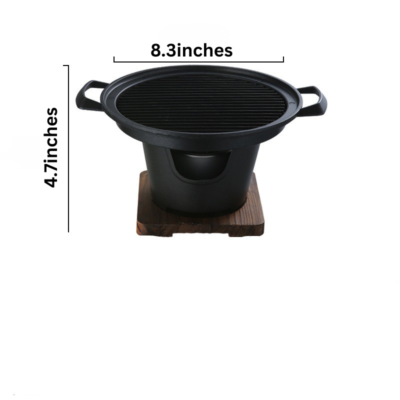 Non-Stick Small Indoor Barbecue Grill for Home Use
