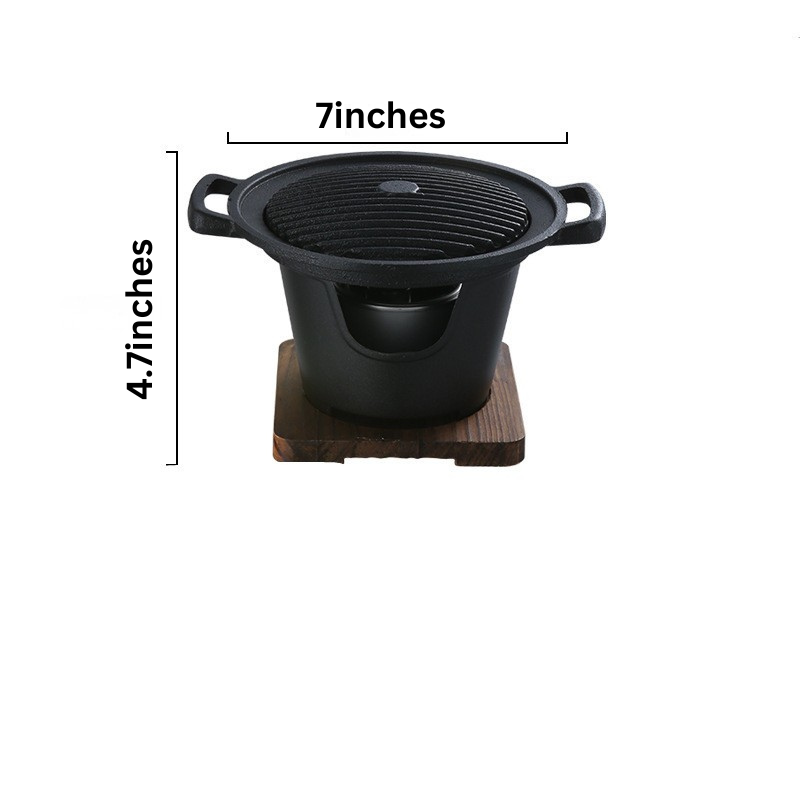 Non-Stick Small Indoor Barbecue Grill for Home Use