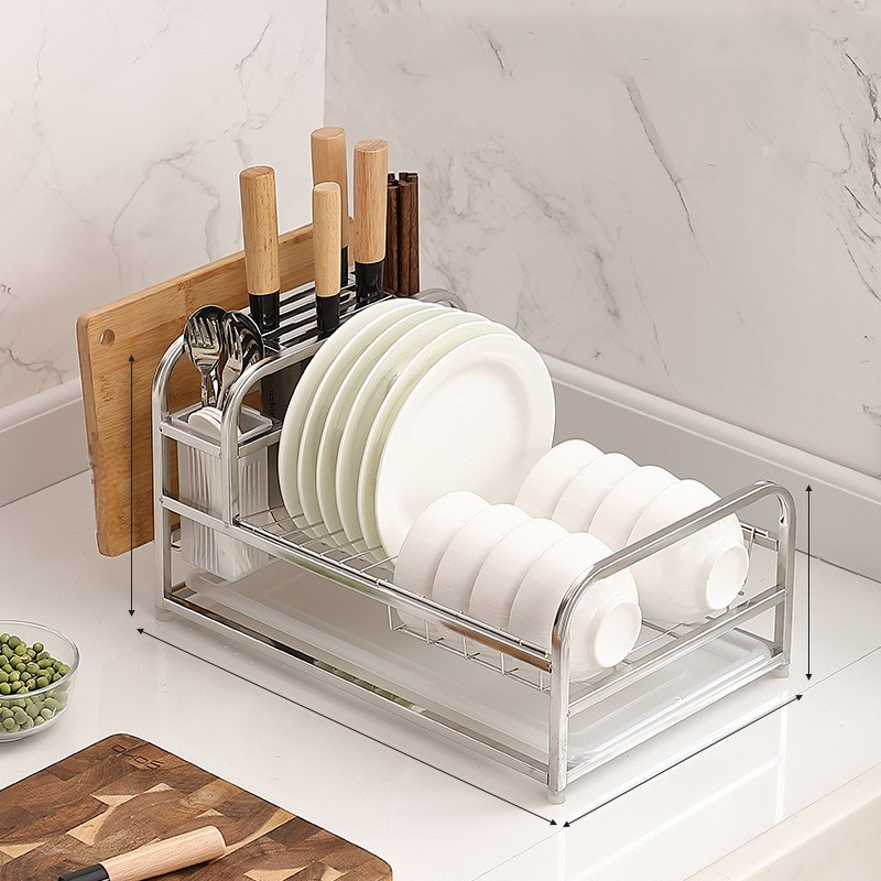Kitchen Dishware Storage Rack Drying and Drain Rack for Tablewa