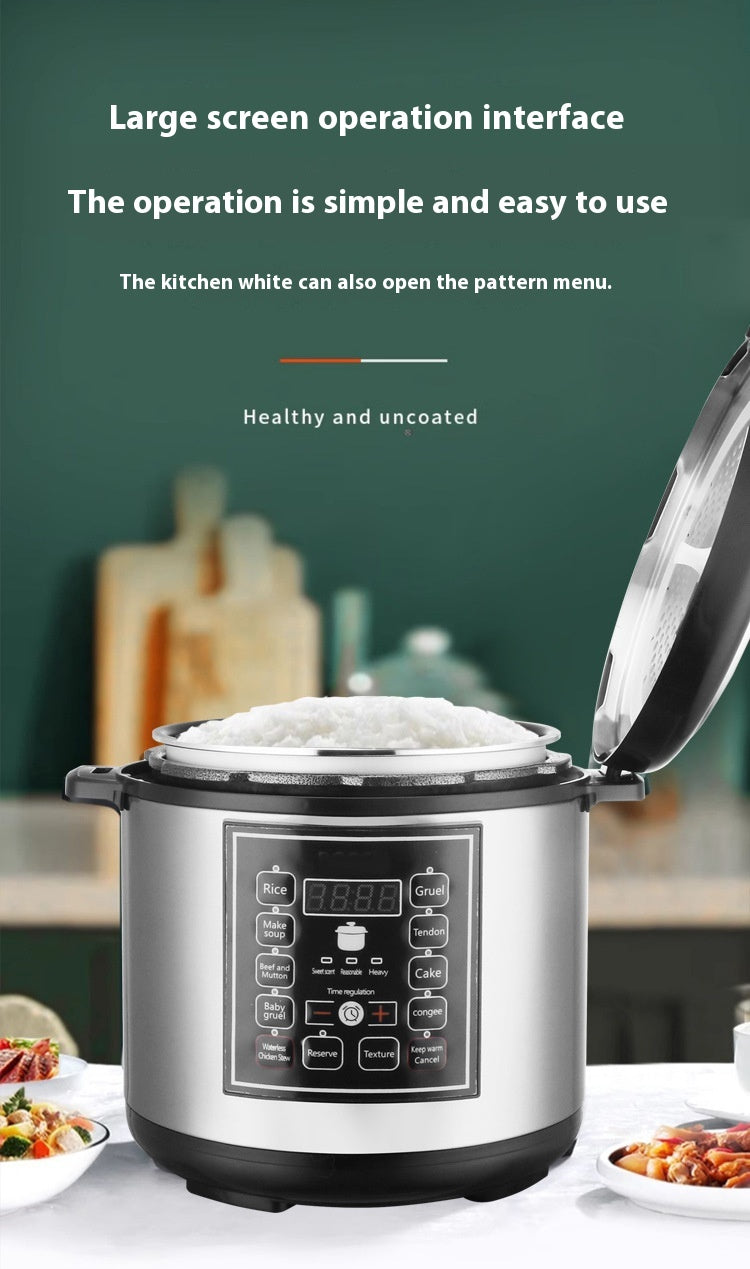 5L Multi Function Intelligent Pressure Cooker for Household Use
